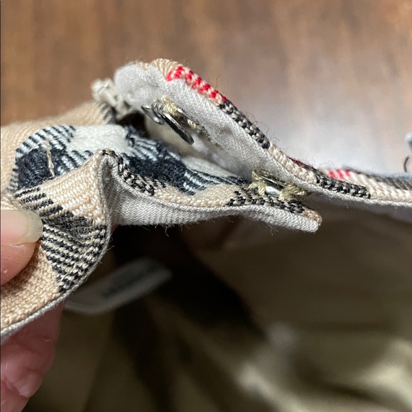 Burberry Plaid Skirt with Buckle Accents - Picture 6 of 14